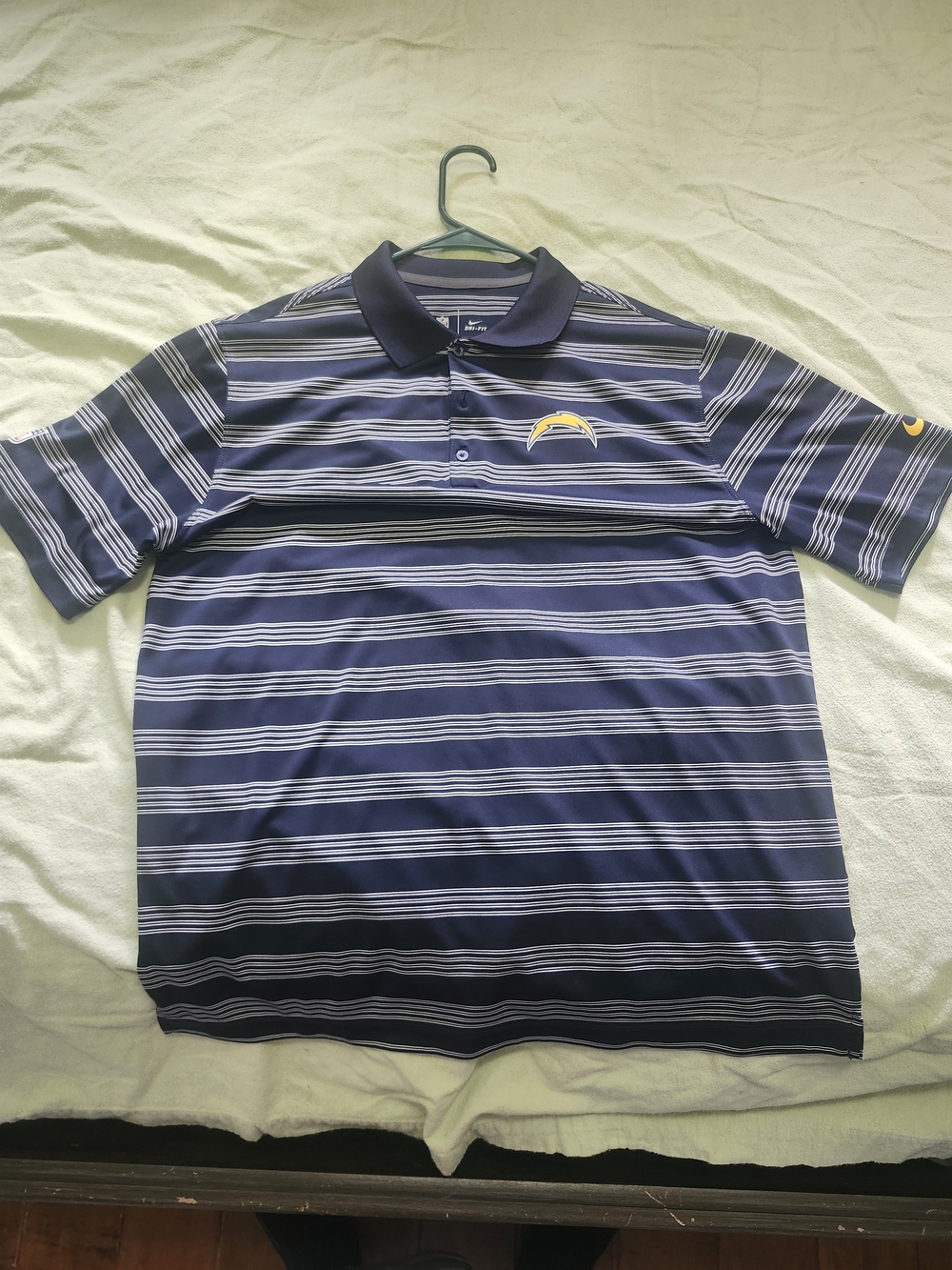 NFL Los Angeles Rams Nike Dri-Fit On Field Polo Shirt Size L